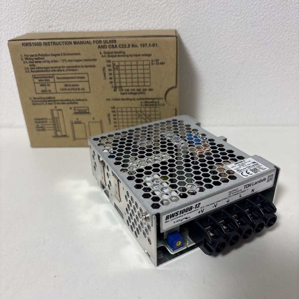 TDKラムダ RWS100B-12 ユニット電源 100W 8.5A 12VDC ティーディーケーラムダ ユニット電源 組込電源 スイッチング電源 mw0744拍卖