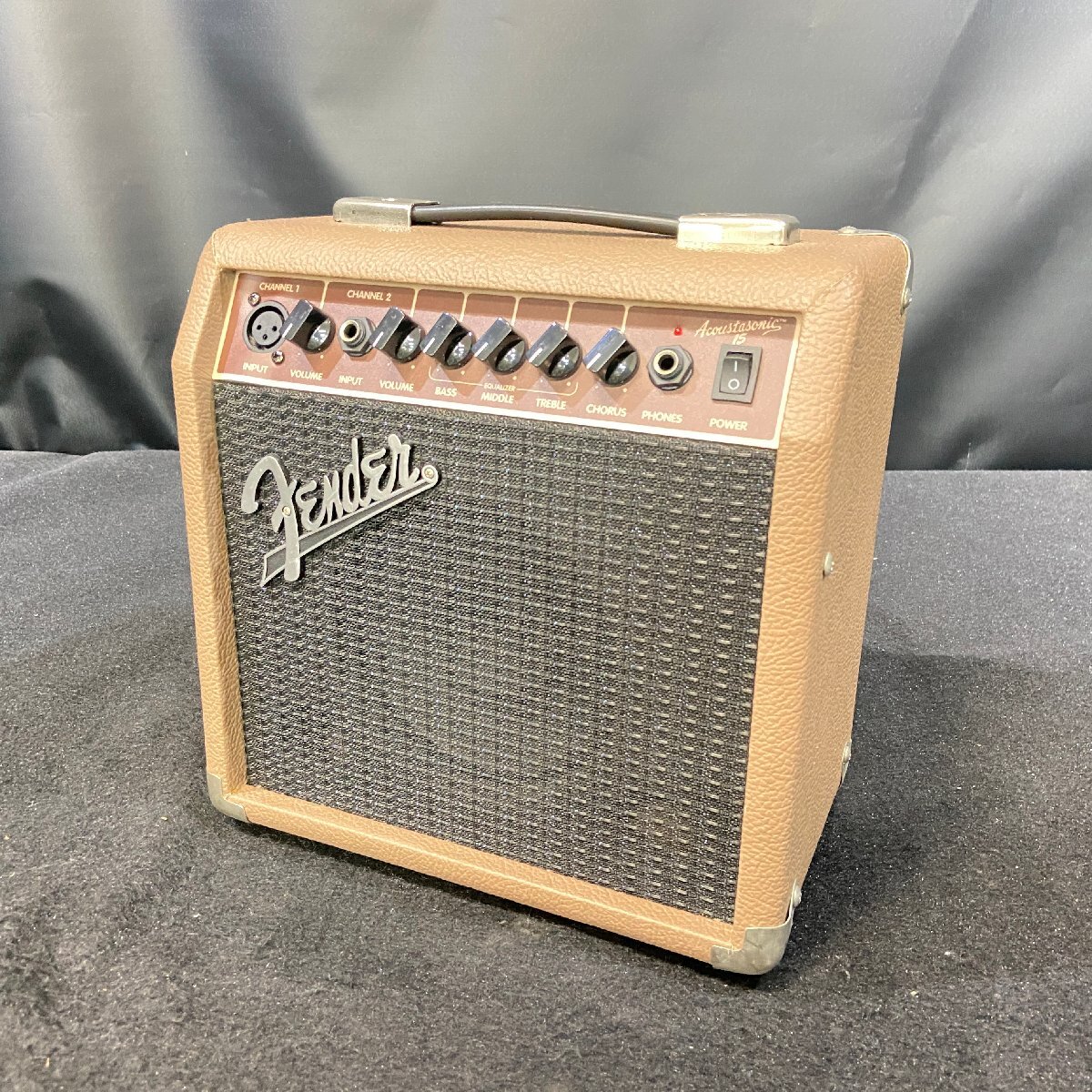 【 C 】4626 Fender ACOUSTASONIC 15 アコースティックギターアンプ コンボ フェンダー 3136415拍卖