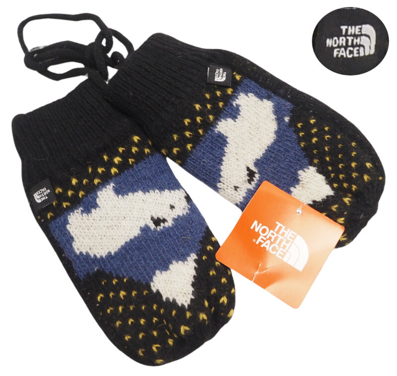 新品正規 ノースフェイス 海外限定 KIDS BEAR グローブ/ミトン/手袋 ブラック(BLK)拍卖