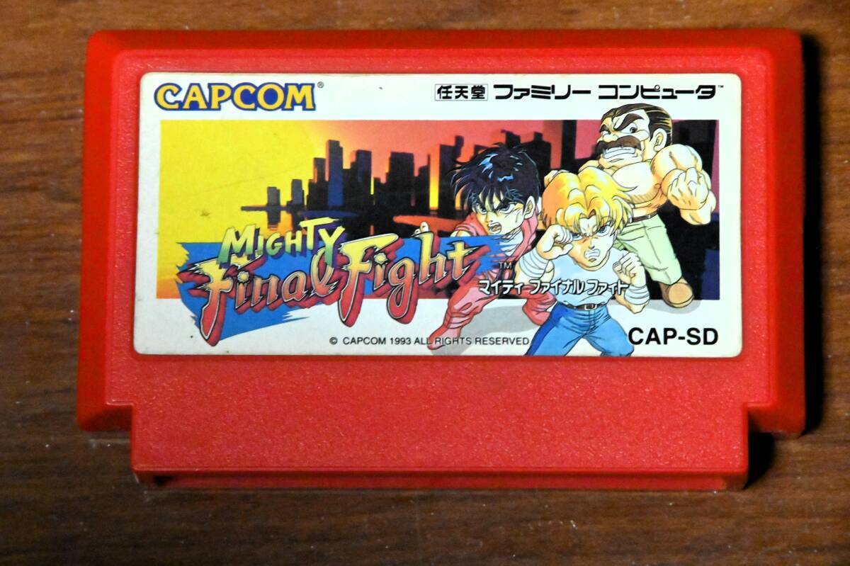 **ファミコンソフト 動作確認済 FC ファミコンカセット マイティ ファイナルファイト カプコン拍卖