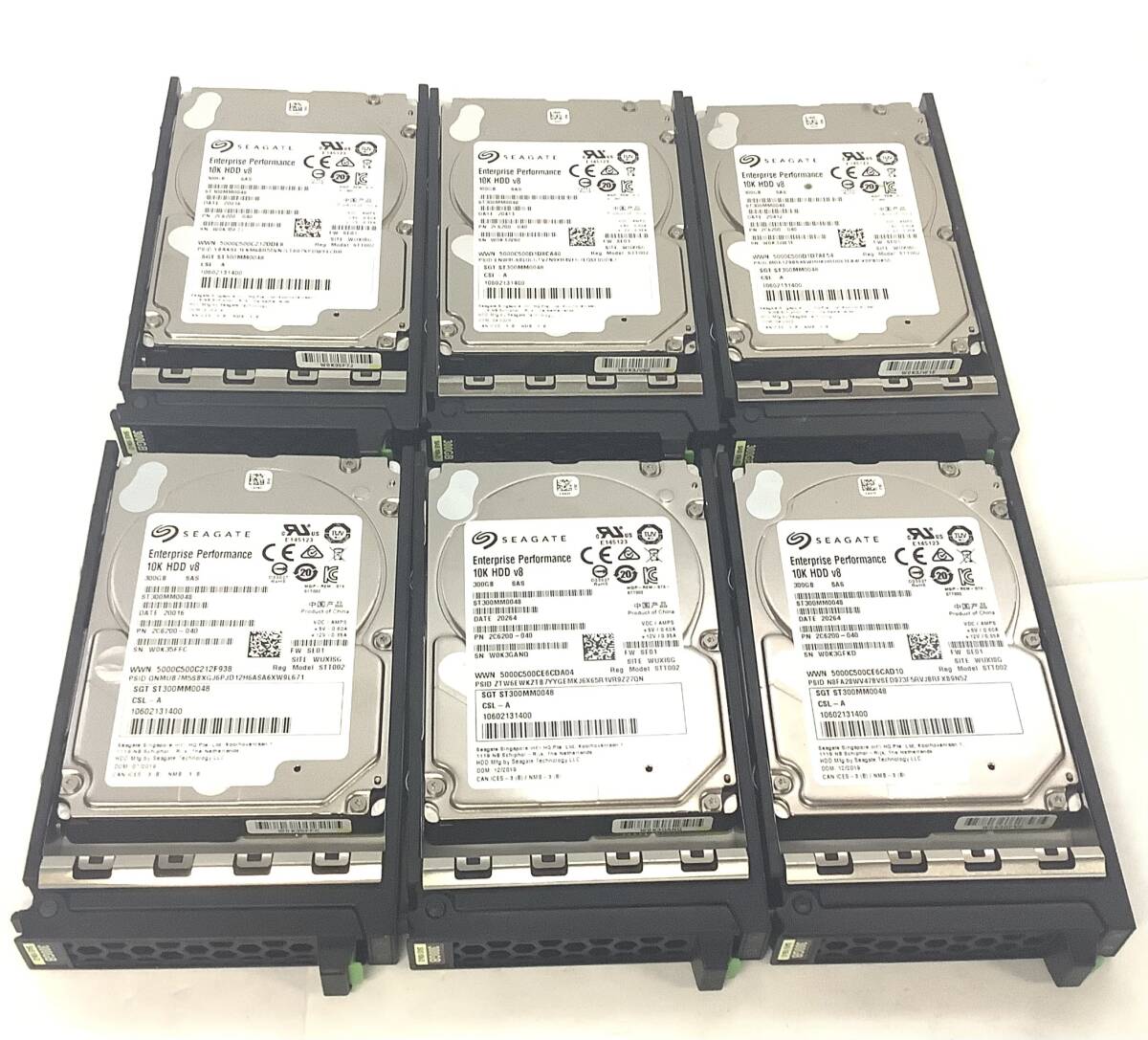 S7102130 SEAGATE 300GB SAS 10K-D 2.5 HDD 6点【中古動作品】拍卖