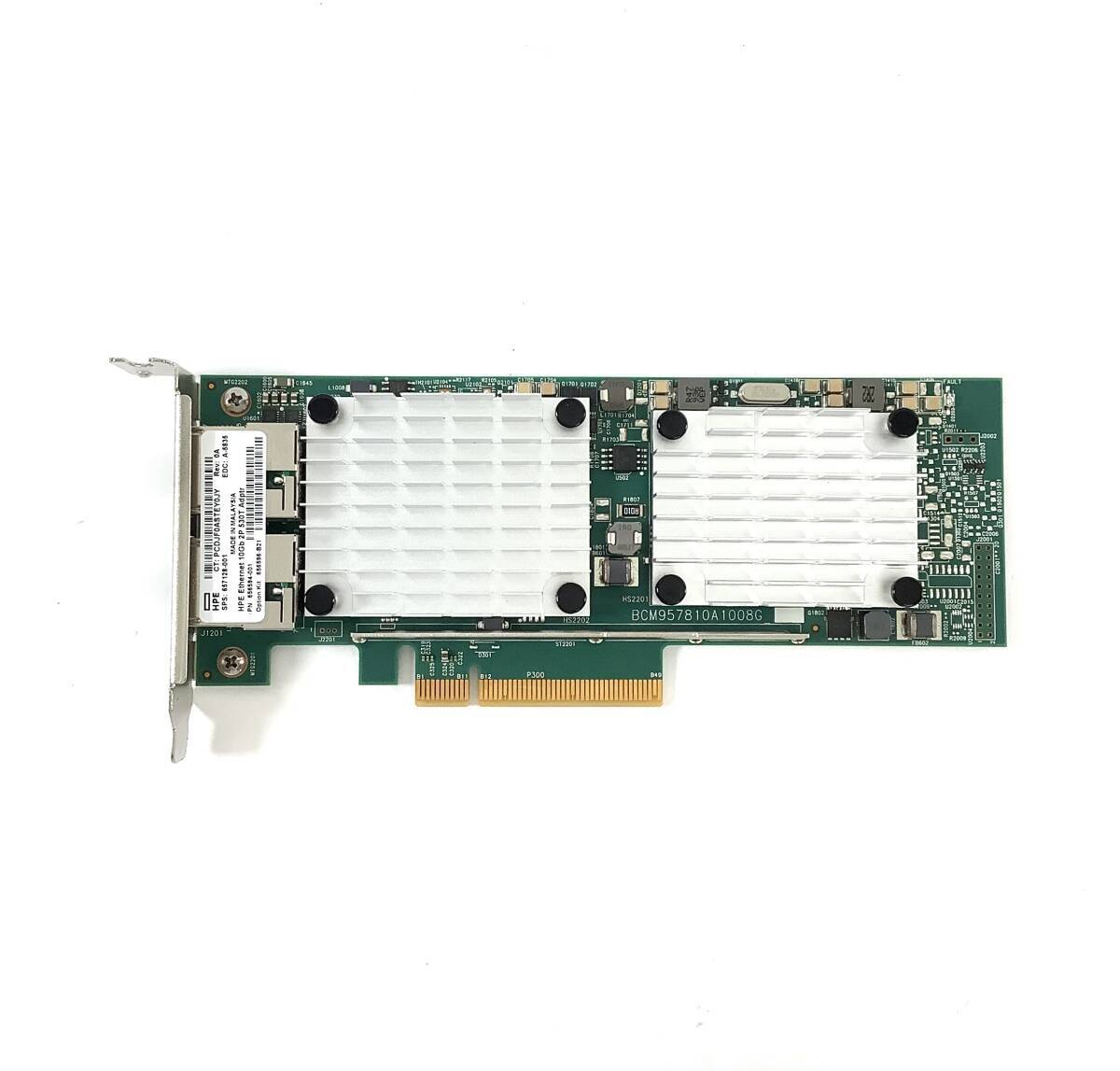 S71029208 HPE 530T 10Gb 2-Port LANカード ロープロファイル 1点 656594-001【現状お渡し品、複数出品】拍卖