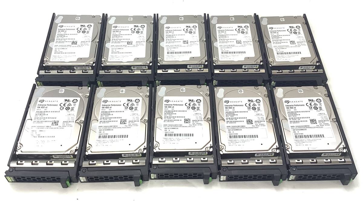 S7102832 SEAGATE 300GB SAS 10K-C 2.5インチ HDD 10点 【中古動作品】拍卖