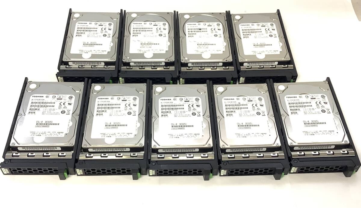 S7102031 TOSHIBA 300GB SAS 10K-C 2.5インチ HDD 9点 【中古動作品】拍卖