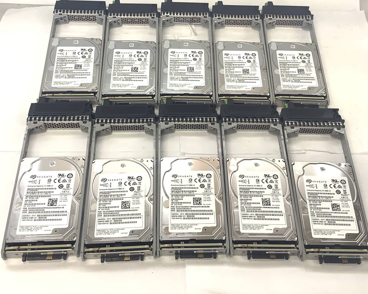 S7102430 SEAGATE 1TB SAS 7.2K 2.5 HDD 10点 【中古動作品、複数出品】拍卖