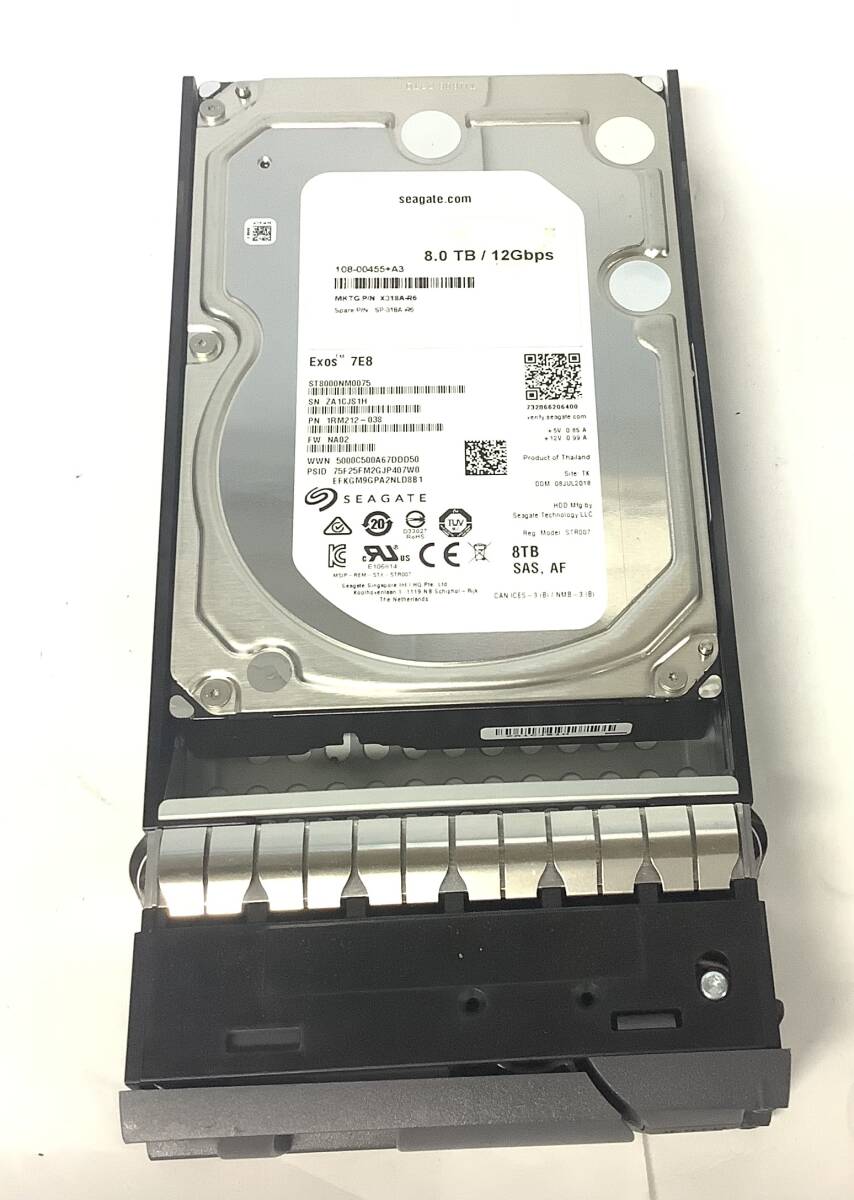 S7102231 SEAGATE 8TB SAS 3.5インチ HDD 1点 【中古動作品】拍卖