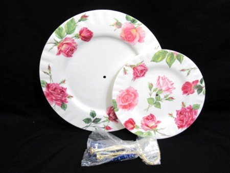 ロイカーカム ROY KIRKHAM ヴィクトリア TWO TIER 2段ケーキスタンド 専用箱無し 美品中古■拍卖