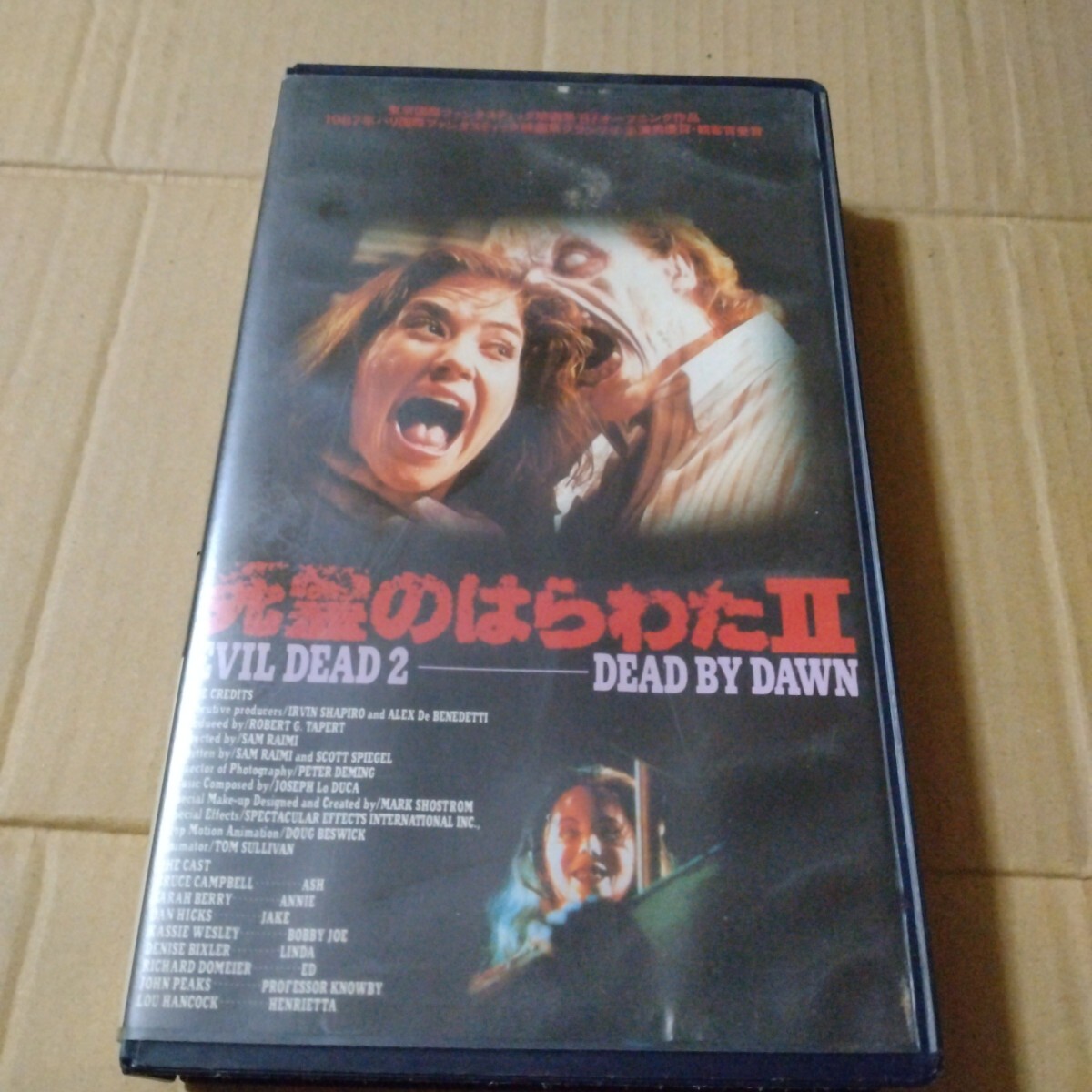 VHS ビデオテープ サム ライミ監督 ブルース キャンベル 死霊のはらわたIIレンタル落ち ホラー拍卖