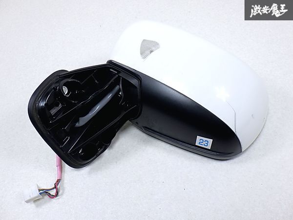 ★動作OK★ スズキ 純正 MR52S MR92S ハスラー ドアミラー サイドミラー 左 左側 助手席側 電動格納 7ピン 白 ホワイト MS52S MS92S 棚Q-1拍卖