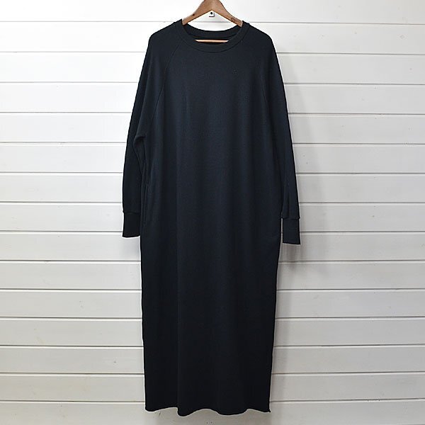 Journal standard luxe スウェットワンピース マキシ丈 ブラック ジャーナルスタンダード ラックス コットン|25e2059拍卖