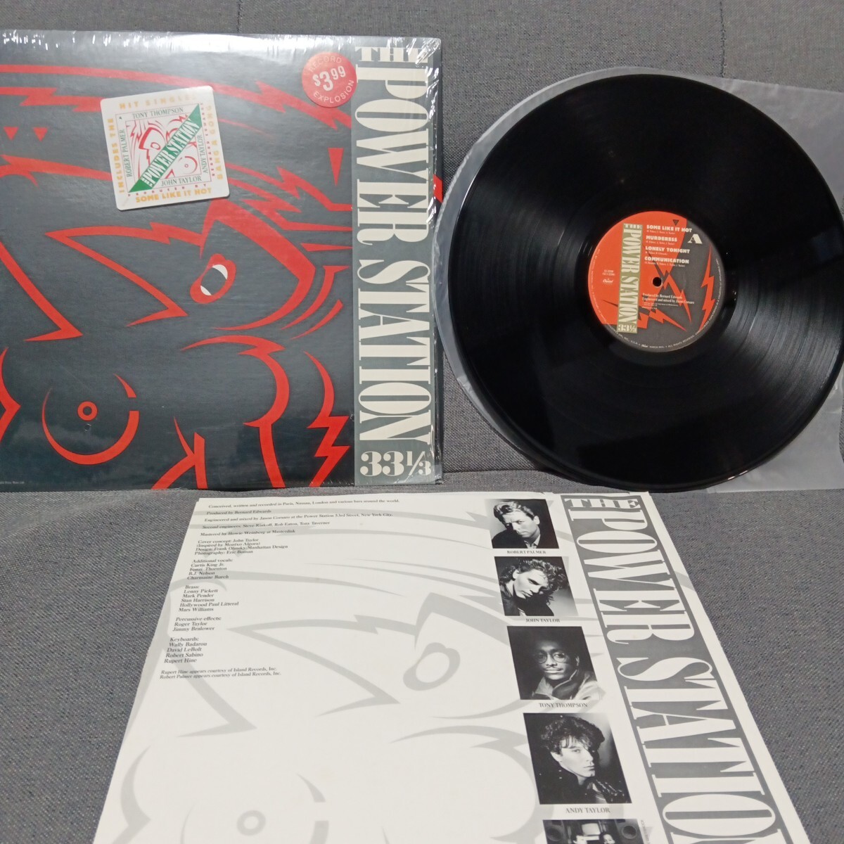 【3000円以上購入で1枚プレゼント!】 LP 554 ザ・パワーステーション THE POWER STATION シールド スリーブ付拍卖