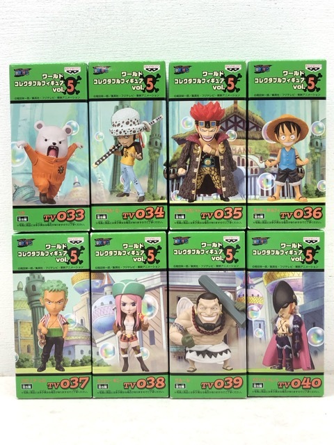 077/X621★ONE PIECE ワンピース ワールドコレクタブルフィギュア vol.5 全8種コンプリートセット 開封品拍卖