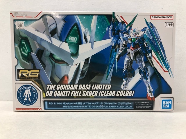 113/X606★1/144 RG ダブルオークアンタフルセイバー クリアカラー ガンダムベース限定 ガンプラ プラモデル 未組立品拍卖
