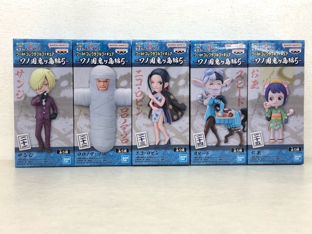 077/X624★ONE PIECE ワンピース ワールドコレクタブル フィギュア ワノ国鬼ヶ島編5 全5種 コンプリートセット 未開封品拍卖