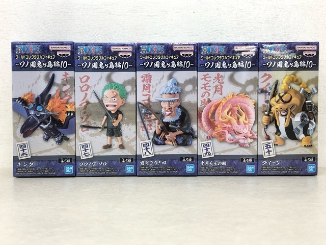 077/X625★ONE PIECE ワンピース ワールドコレクタブル フィギュア ワノ国鬼ヶ島編10 全5種 コンプリートセット 未開封拍卖