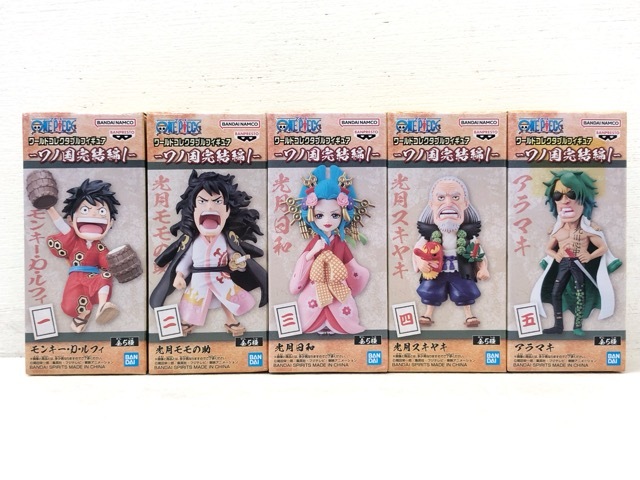 077/X632★ONE PIECE ワンピース ワールドコレクタブル フィギュア ワノ国完結編1 全5種コンプリートセット 未開封品拍卖