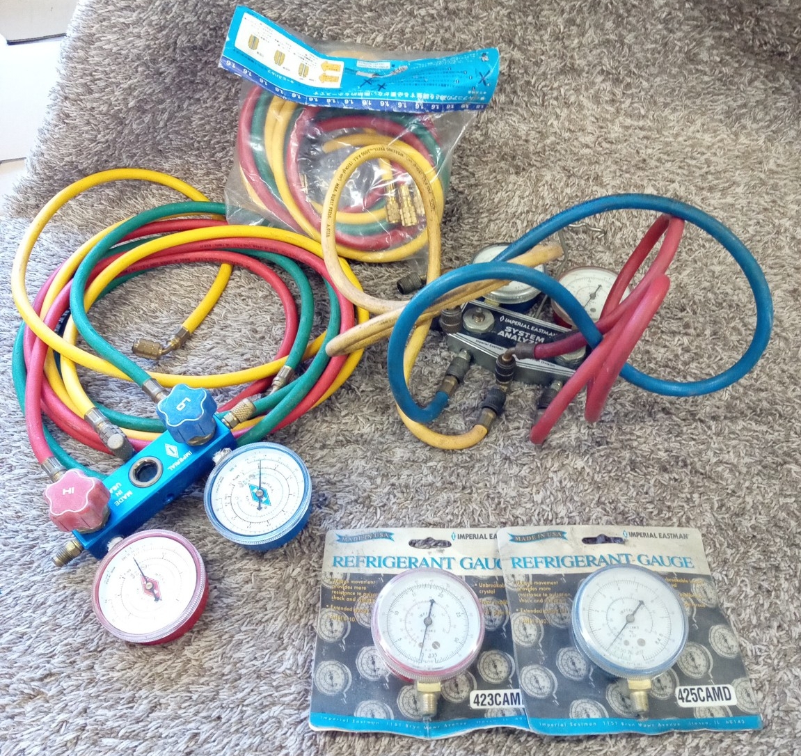 ジャンク品 IMPERIAL System Analyzer1 デンゲンのガスチャージホースまとめ売りセット拍卖