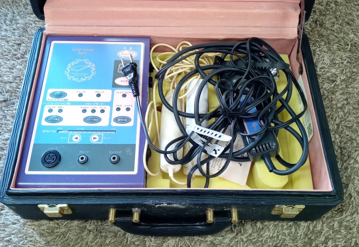 ジャンク品 家庭用美容器 シャンベーゼソニック Schon baiser Sonic 家庭用 超音波 美容器 美顔器 拍卖