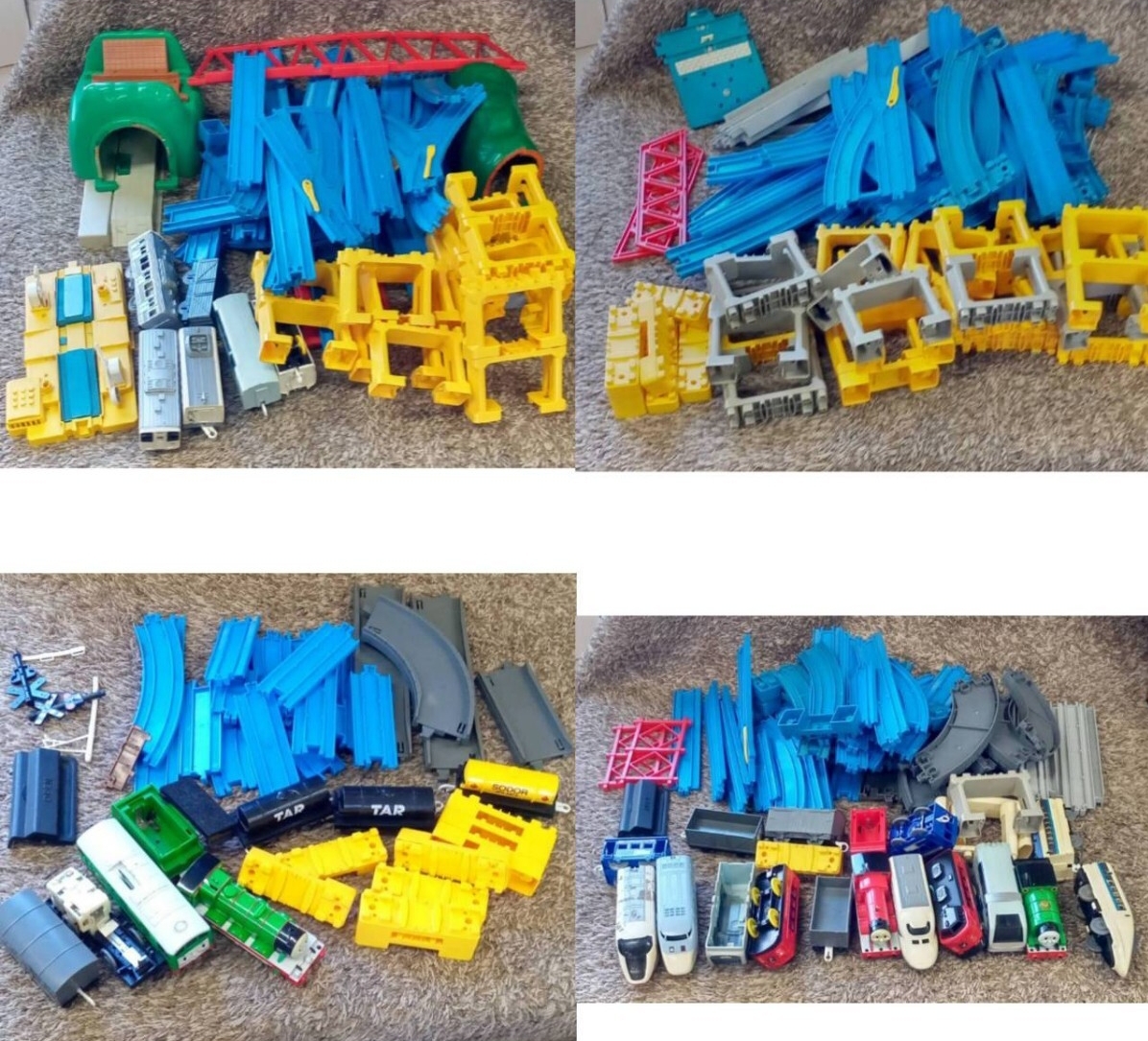 ジャンク品 プラレール直線 曲線 増設 トーマス まとめ売りセット レール 車両 踏切拍卖