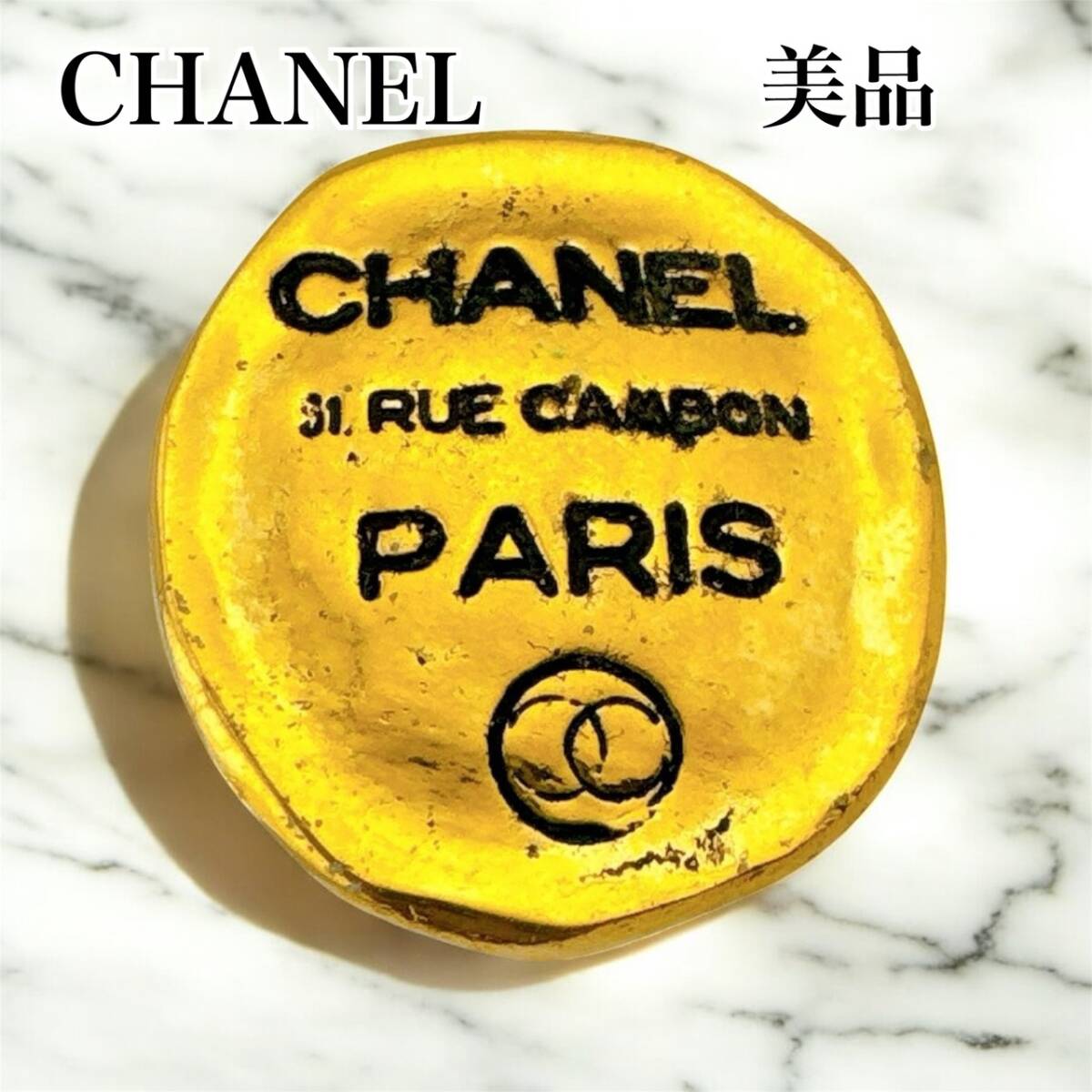 美品◇シャネル GP 31 RUE CAMBON ココマーク ヴィンテージ イヤリング 片方のみ ゴールド レディース拍卖