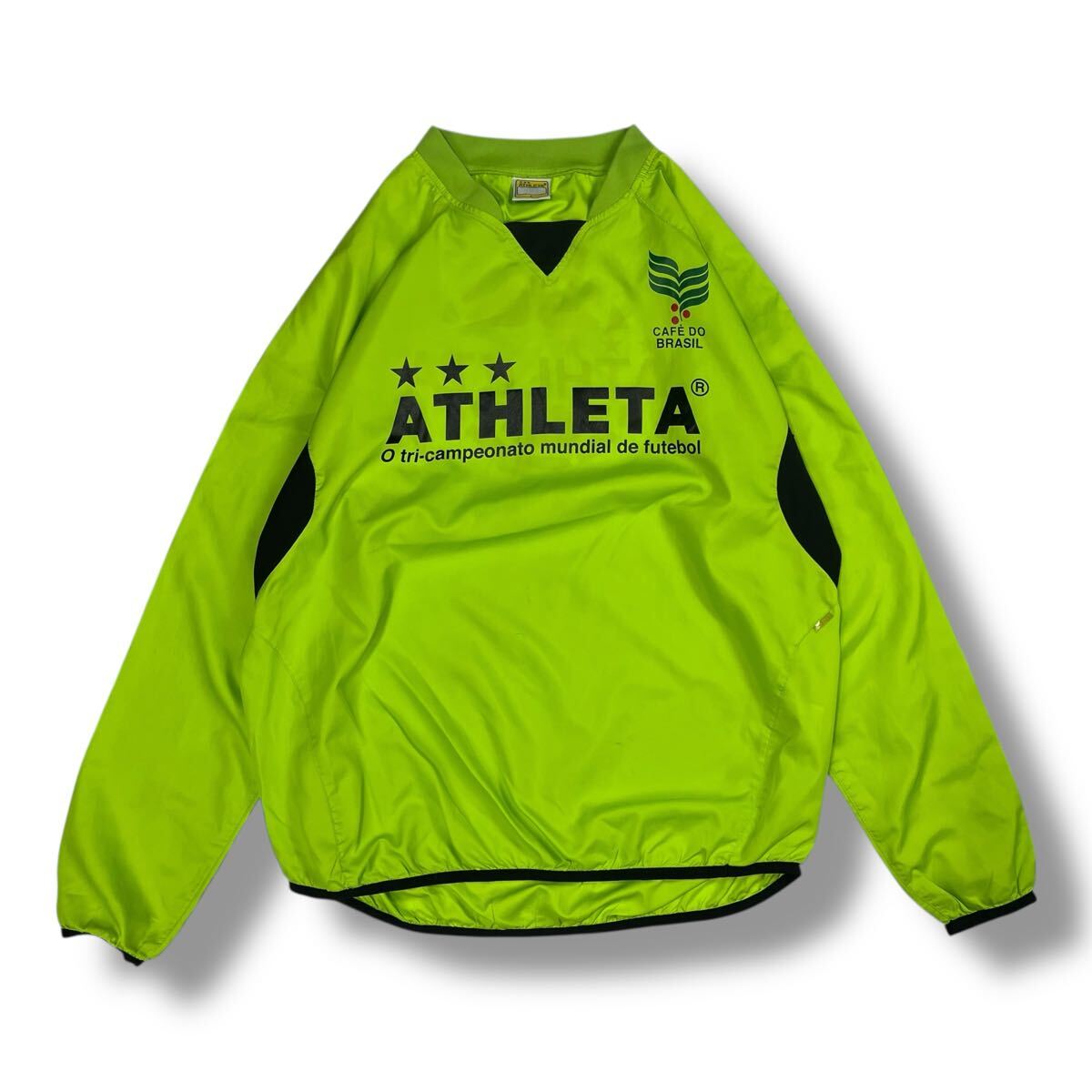 (TK1019) ATHLETA アスレタ ウインドブレーカー ピステ ライトグリーン サッカー スポーツ トレーニング ウェア 防寒 L拍卖