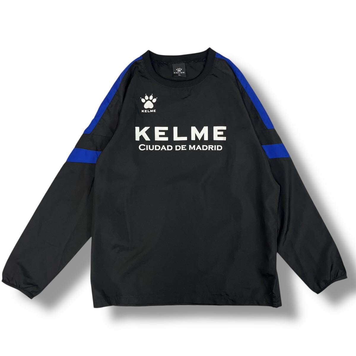 (TK1019) KELME ケルメ トレーニングシャツ ウインドブレーカー ブラック スポーツ サッカー ウェア 防寒 定番 XL拍卖