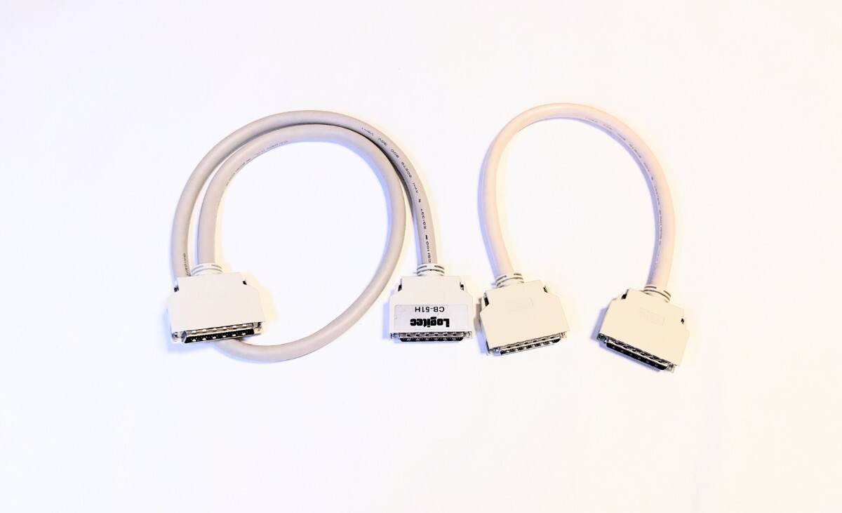 出力未確認・清掃済み★SCSIケーブル 約70cm/30cm 計2本まとめて「50ピン 50ピン」・FDD・MDなどのレトロPC周辺機器に拍卖
