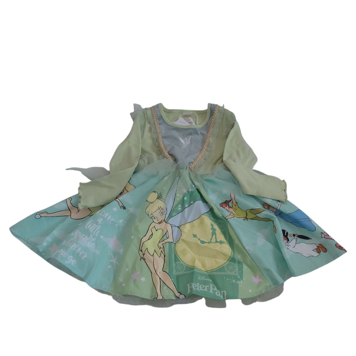 ☆ハロウィンに☆タグ付き☆ティンカーベルのチュールワンピース(90cm)拍卖