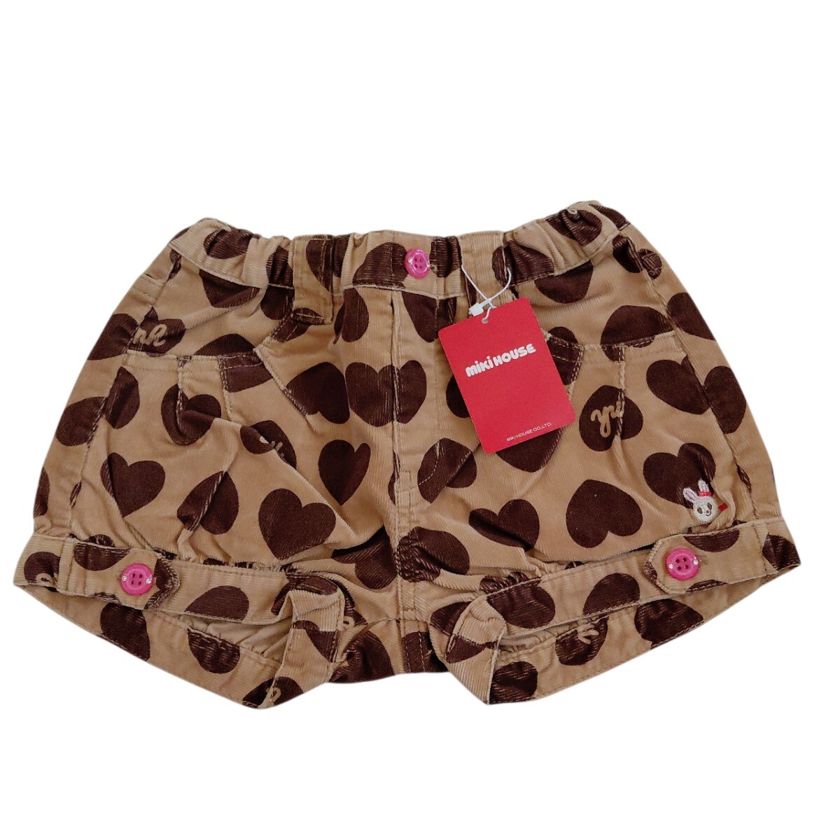 ☆タグ付き☆ミキハウス うさこちゃんのコーデュロイショートパンツ(110cm)拍卖