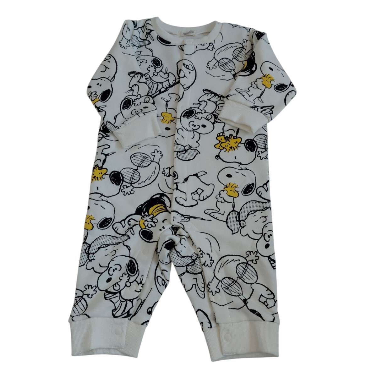 ☆タグ付き☆スヌーピーの裏起毛カバーオール(70cm)拍卖