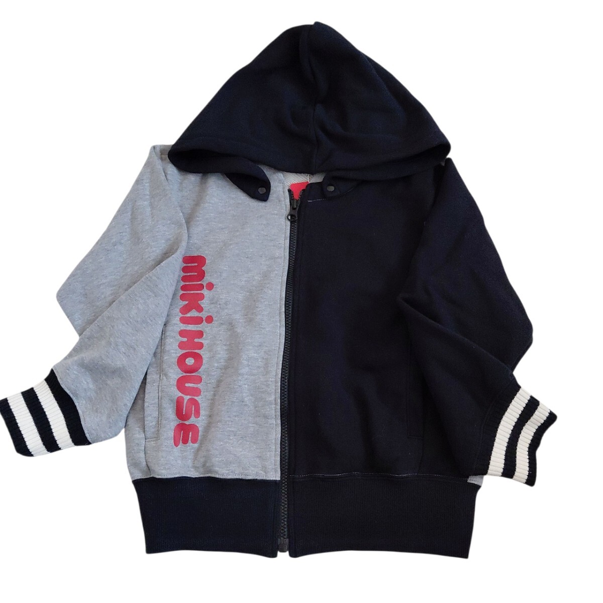 ☆半額以下☆タグ付き☆ミキハウスのロゴパーカー(120cm)拍卖