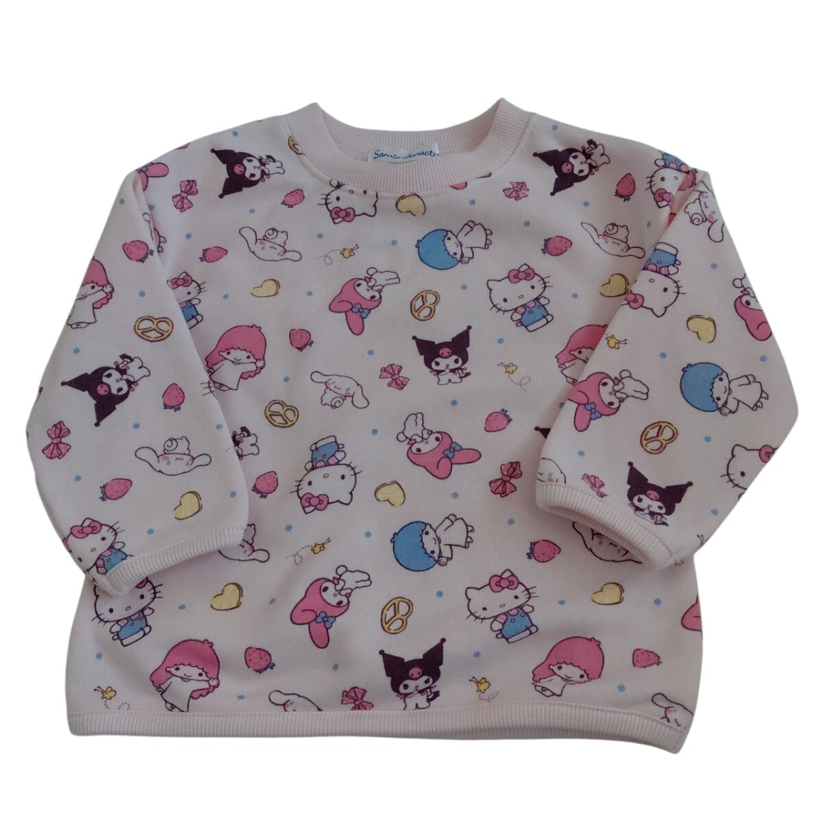 ☆タグ付き☆サンリオキャラクターの裏起毛トレーナー(80cm)拍卖