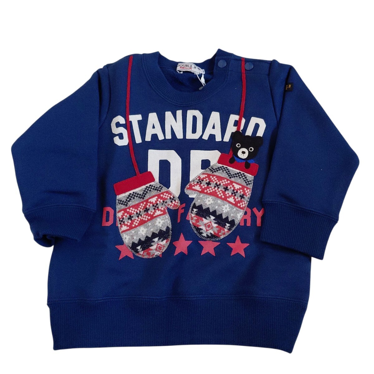 ☆タグ付き☆ダブルBの裏起毛トレーナー(80cm)拍卖