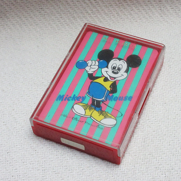 ■ Mickey Mouse ミッキーマウス トランプ プラスチック Disney ディズニー NICHITEN 日本製拍卖