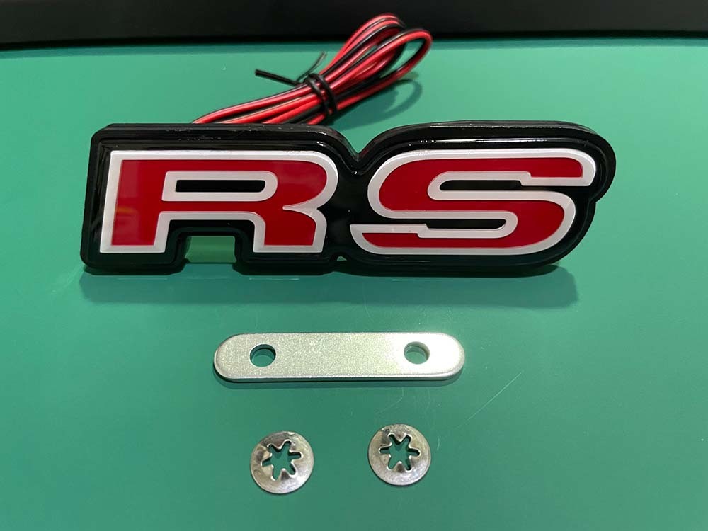 RS 光る LED フロント グリル エンブレム ホンダ CRV シビック アコード オデッセイ グレイス フィット拍卖