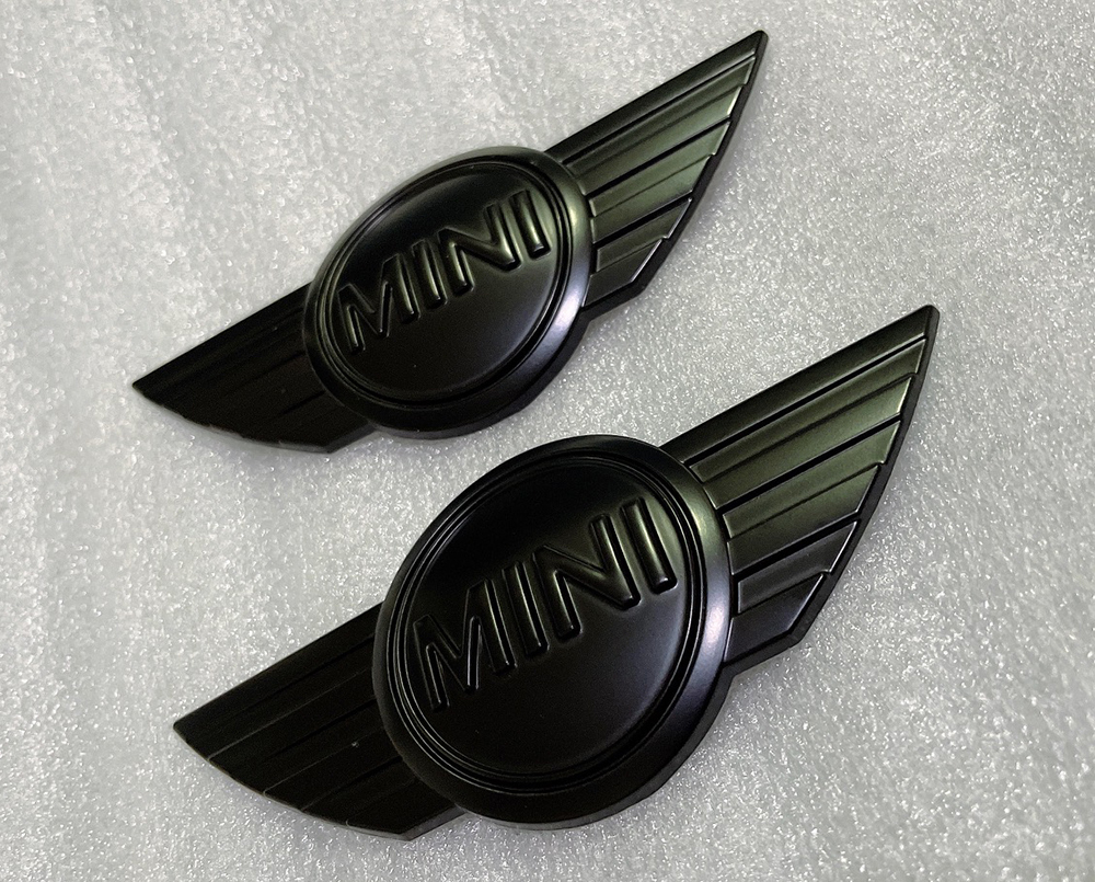 激安 2枚セット ミニ クーパー エンブレム 黒 R55 R56 R57 R58 R59 R60 R61 F54 F55 F56 F57拍卖