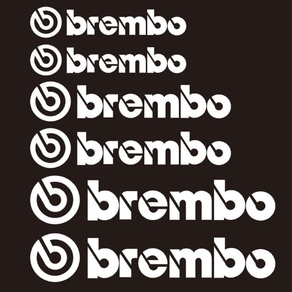 6枚セット シルバーホワイト ブレンボ brembo ステッカー ホイール リム ブレーキ キャリパー 車 レクサス トヨタ ポルシェ BMW ベンツ拍卖