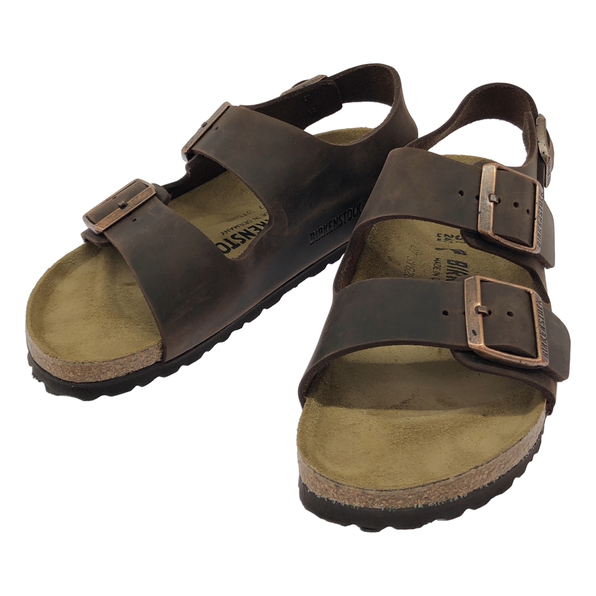 BIRKENSTOCK ビルケンシュトック Milano BS サンダル 0034873 ブラウン 37 ITYX87K08JLW拍卖