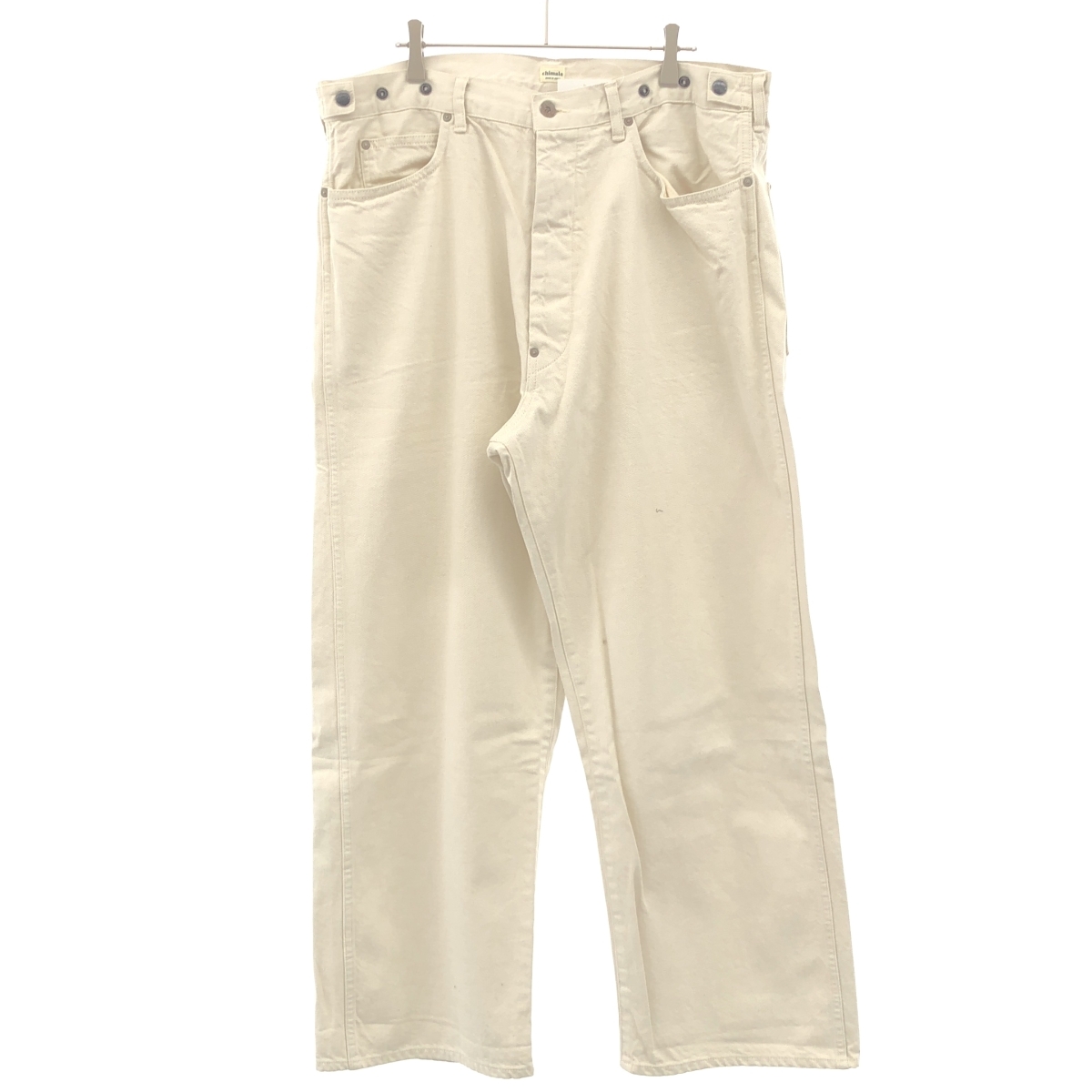 chimala チマラ 22AW DEEPRISE WAIST ADJUSTABLE ウエストアジャストデニムパンツ CS34 MP10B ホワイト系 34 ITGA5T71C6Z6拍卖