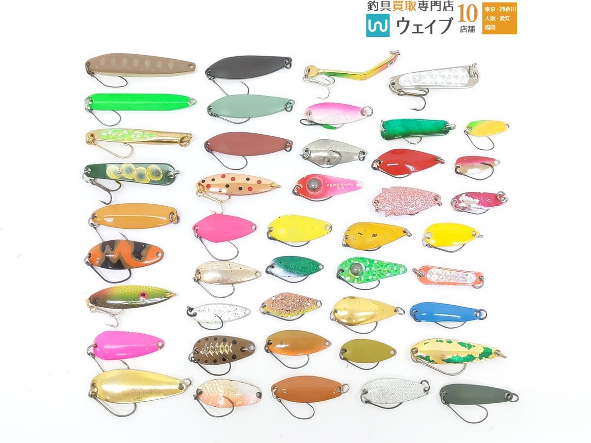 ダイワ プレッソ レイブ 1.8g、ノリーズ 鱒玄人 2.0g、フォレスト MIU 2.2g、ヴァルケイン ハイバースト 1.6g 他 計44点拍卖