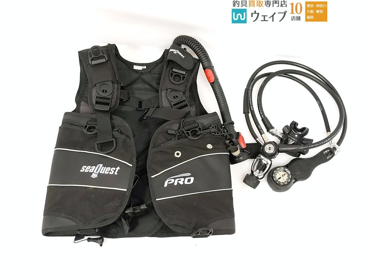 アクアラング シークエスト プロ BCジャケット サイズ:S、タイタン XL レギュレーター 計2点 ダイビング 動作未確認拍卖