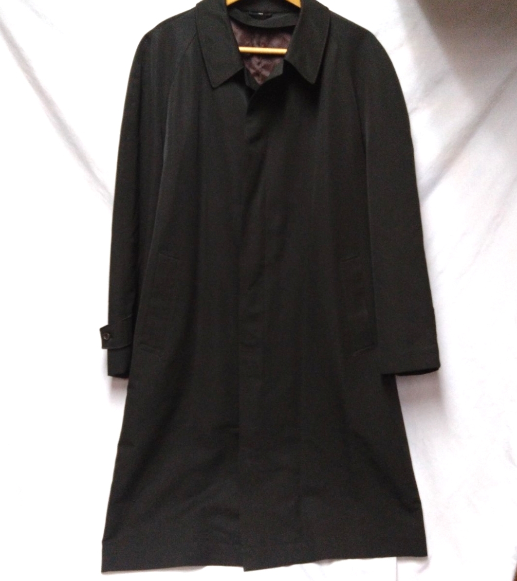 メンズ フォーマル ビジネス ロングコート 裏地付 スリット付 104サイズ LLサイズ~相当 ヤフオクにも多数出品拍卖