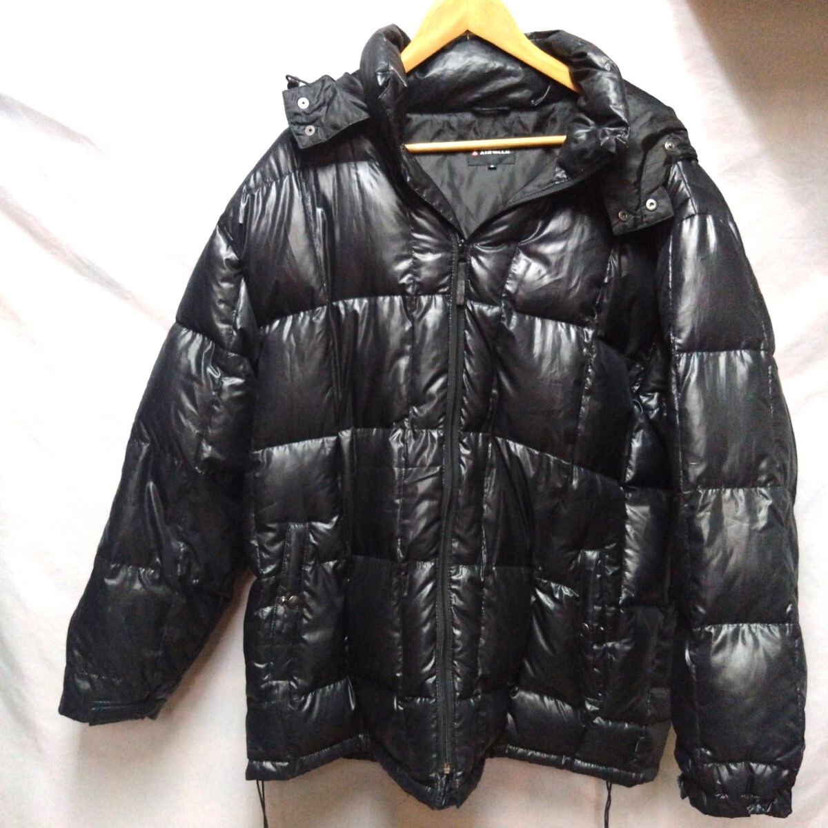 【4L】 AIR WALK メンズ ダウンジャケット フード脱着可能 アウトドア 難有 アウター ジャンパー ヤフオクにも多数出品拍卖