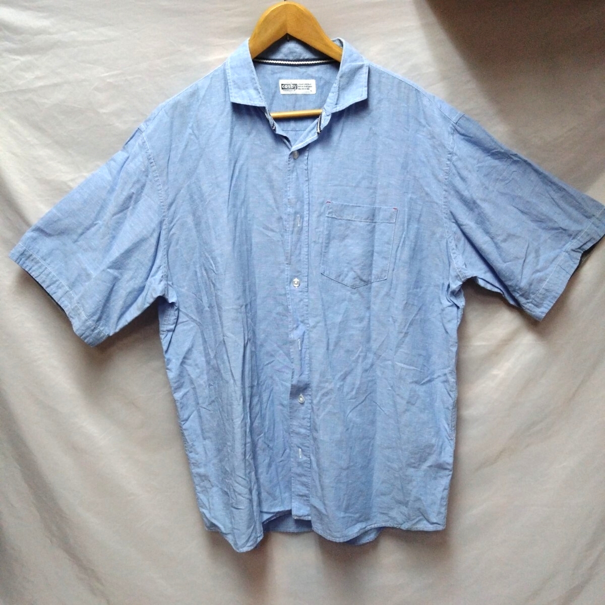 GERRY COSBY カラーシャツ ジェリーコスビー シャツ メンズ 半袖シャツ 4L 綿・麻 大きめ ヤフオクにも多数出品拍卖