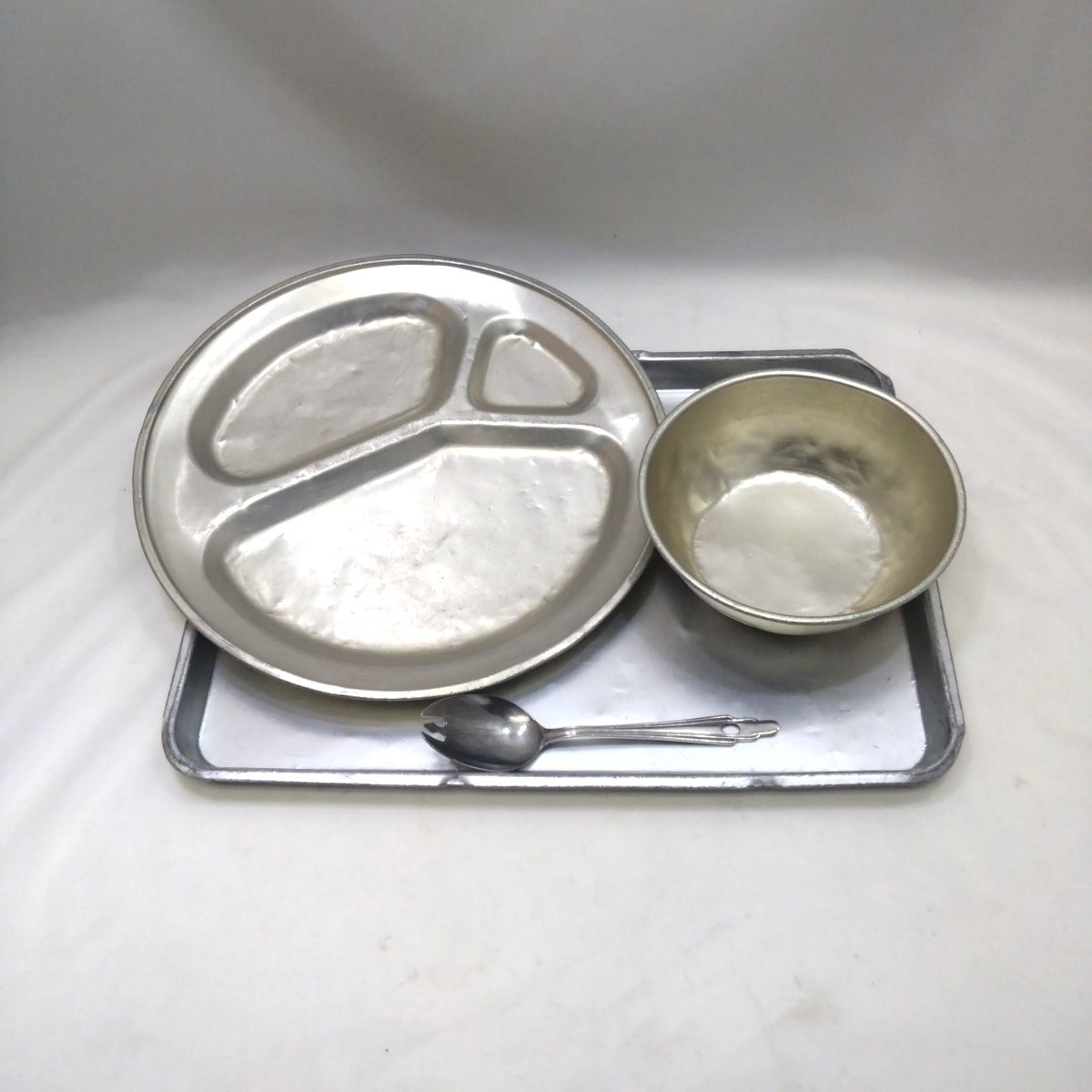 【送料無料】 小学校 給食 食器 セット アルミ アルマイト 当時物 昭和レトロ ヴィンテージ 当時物 ヤフオクにも多数出品拍卖