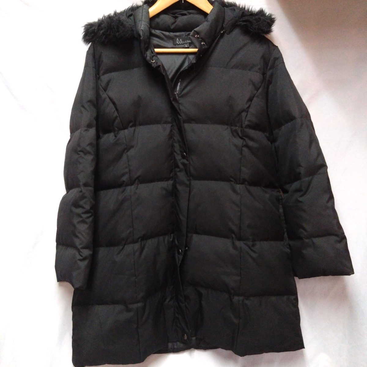 【Almeenasアルミーナス】 レディース ダウンコート フード脱着可 Lサイズ ファーフード ヤフオクにも多数出品 50 59 88拍卖