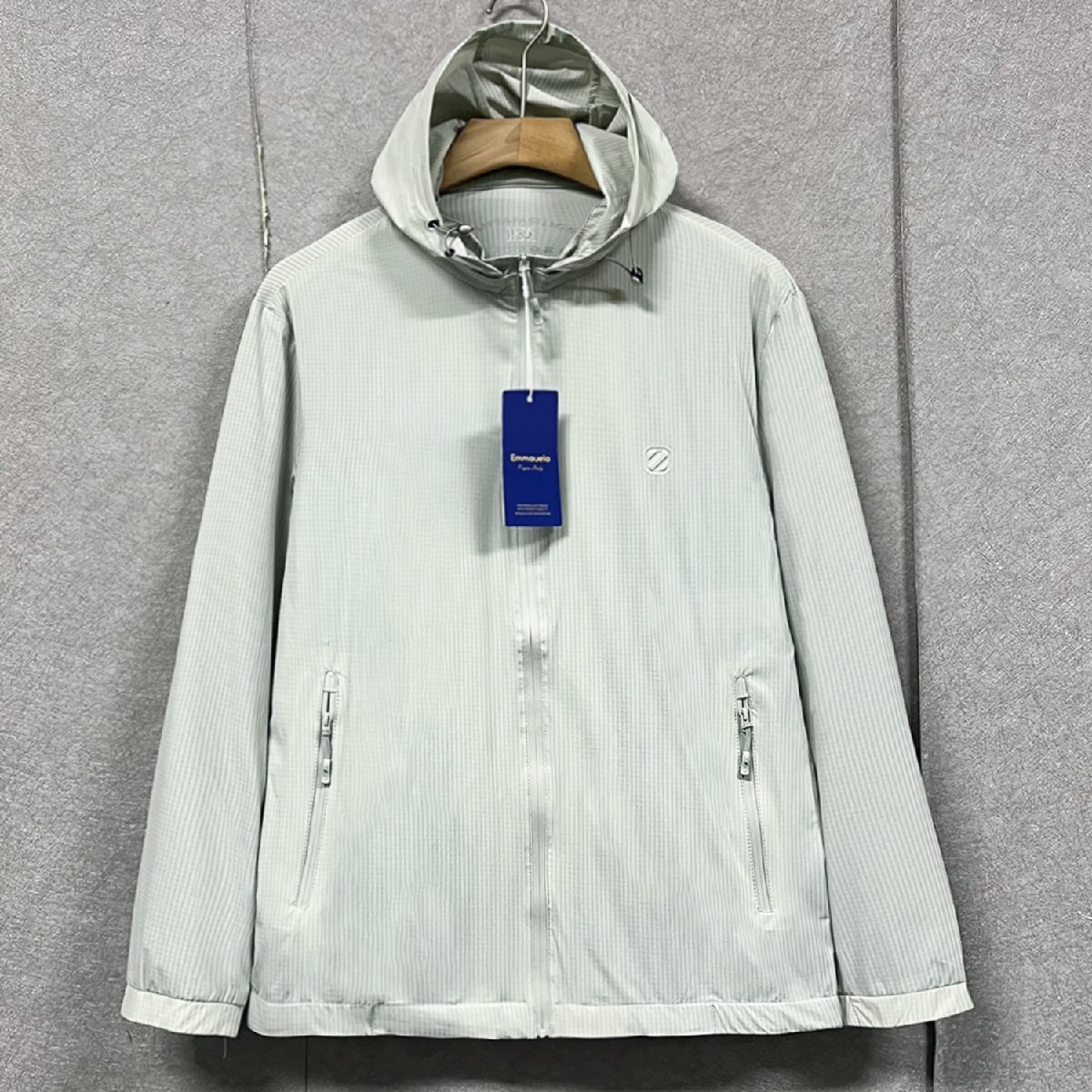 定番・ジャケット 定価6万◆Emmauela・イタリア・ミラノ発◆薄手 速乾 総柄 ブルゾン 日焼け止め アウトドア ラッシュガード 夏 XL/50拍卖