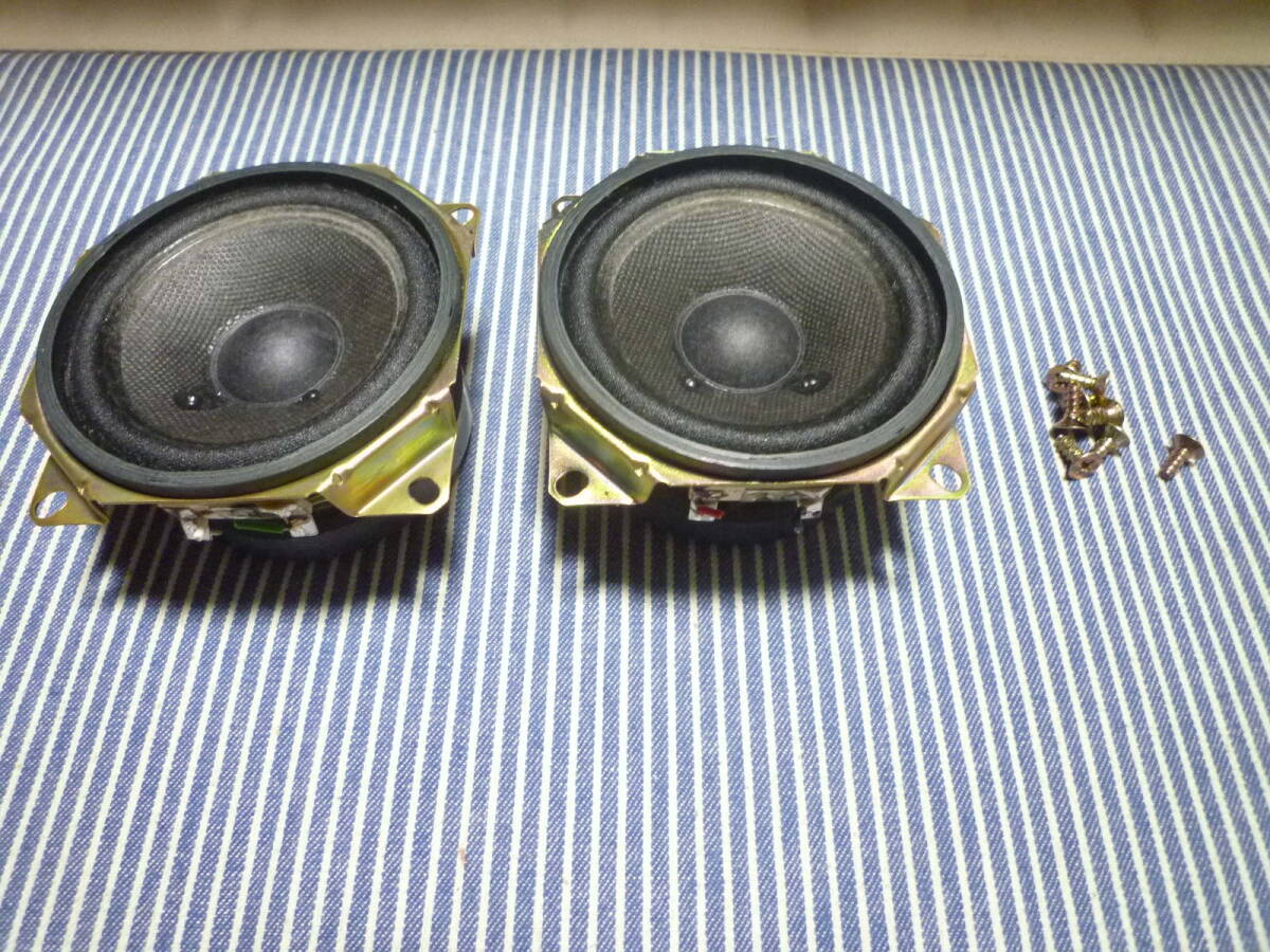 KENWOOD ケンウッド 8cm フルレンジ スピーカー T07-0901-15 中古 動作品 縦80㎜×横80㎜×高約45㎜ 汎用 修理 換装 補修 部品 自作 ②拍卖
