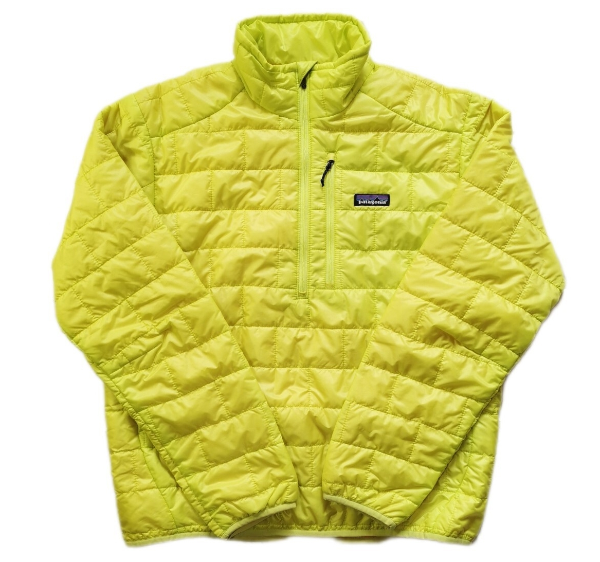 パタゴニア Patagonia ナノパフプルオーバー イエロー 古着 11年製 84020FA11 ハーフジップ 中綿ジャケットプルオーバー メンズ拍卖