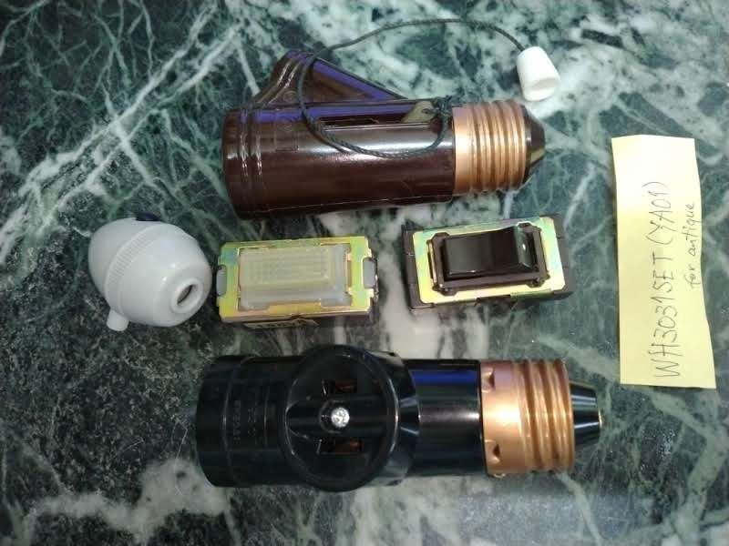 WH3031・電球豆電球切替ソケット・スイッチSET WH3031SET(YA01)拍卖